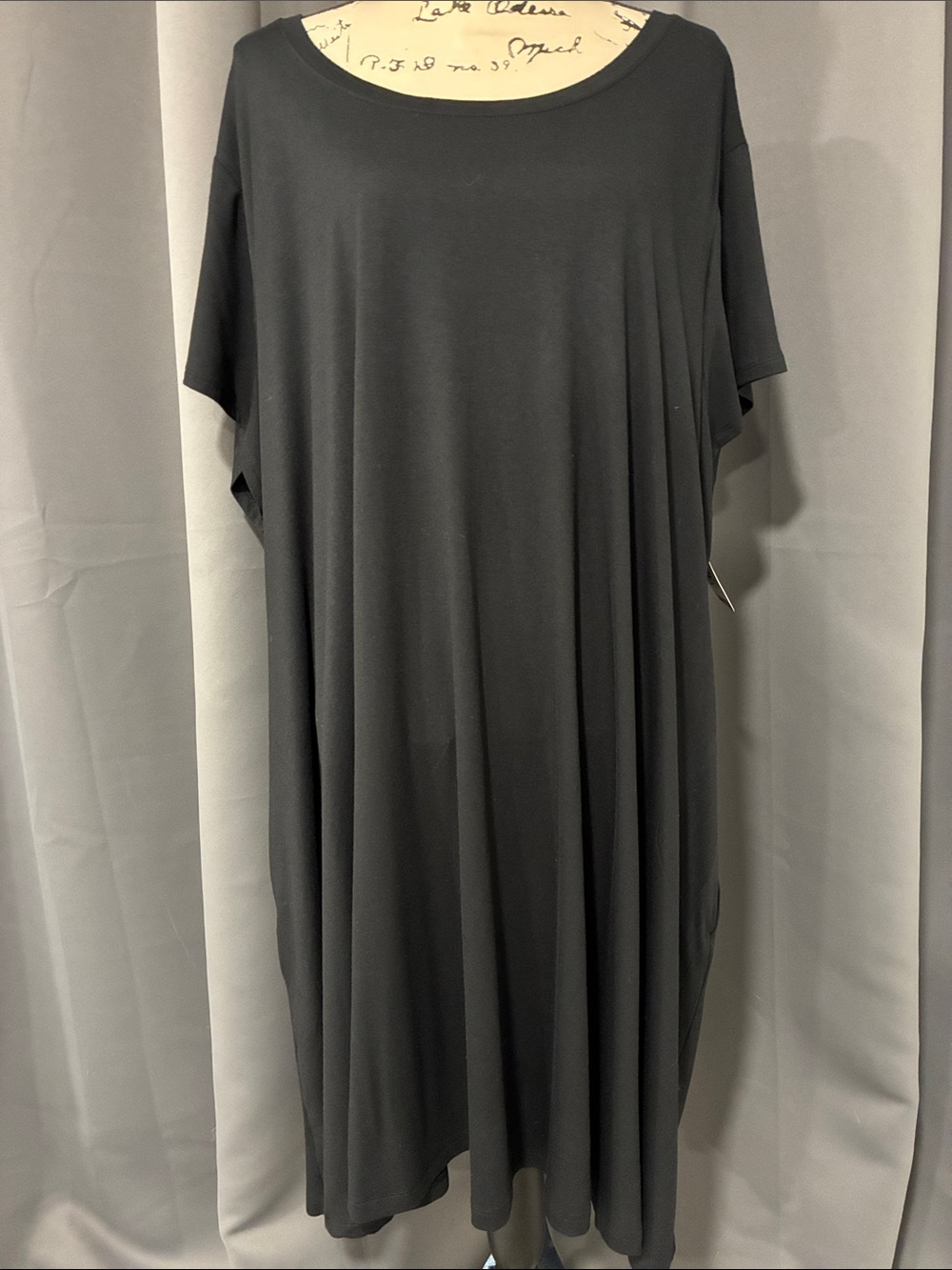 Terra & Sky Black Plus Knit Dress